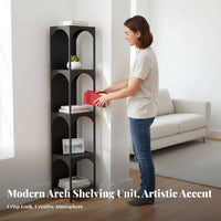Space-Saving 5-Tier Corner Shelf withimmediately chargestanding bookshelf Open Shelving Storage Rack urban design for Book Lovers, Interior Design aficionados, Homeowners, Living Room, Bedroom, Study