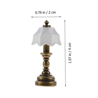 Metal Construction 1:12 Scale Lamp Model Versatile Decor 1:12 Scale Dollhouse Lamp Detailed Exact Copy Realistic Design for Hobbyists, Collectors, Dioramas, Room Boxes
