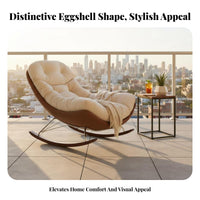 Modern Design Tufted Swivel Lounger Deep Cushioning Accent Chair Wide Seat Indoor Seating High-Density Cushion for Homeowners, Parents, Office Workers, Living Room, Bedroom, Balcony, Reading Nook