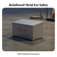 Fire Sand Box Thickened Steel Plate Fire Fighting Sand Bin Large Capacity for Property Managers, Industrial Workers, Factories, Warehouses, Workshops
