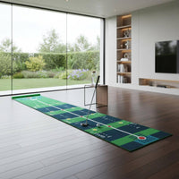Golf Putting Practice Mat Velvet Surface Portable Putting Green Mat Non-Slip Base Sports Gear for Golfers, Beginners, Home Training