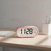 Large Display Bedside Alarm Clock Easy to Read Digital Alarm Clock Compact Quiet for Students, Kids, Bedroom, Nightstand, Dorm Room