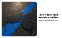Fuel Tank Side Pad Grip Tank Side Protector Rounded Edges Textured Surface