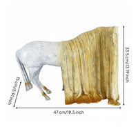 Modern Horse Statue Creative Art Piece Abstract Horse Sculpture Handmade House Decoration for Living Room, Office
