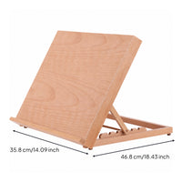 Tabletop Easel Beechwood Desktop Easel Space Saving Tabletop Sketching Surface Stand Artists, Students, Desk