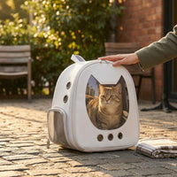 Zip-Around Closure Cat Backpack Carrier Mesh Pockets Pet Carrier Backpack Padded Straps Outdoor Gear Ventilated