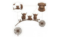 Garden Stake with Animal Figures Sturdy Lawn Ornaments Rustic for Courtyard