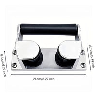316 Stainless Steel Rope Guide Roller Bracket Marine Grade Boat Fairlead Roller Mirror Polished Boat Bow Fairlead Rustproof for Yachts