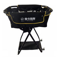 Rolling Sports Ball Cart Portable Sports Storage Cart Space-Saving Ball Holder for Coaches, Gym