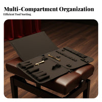 Piano Tuning Tool Bag Multi-Compartment Piano Maintenance Tool Case Portable