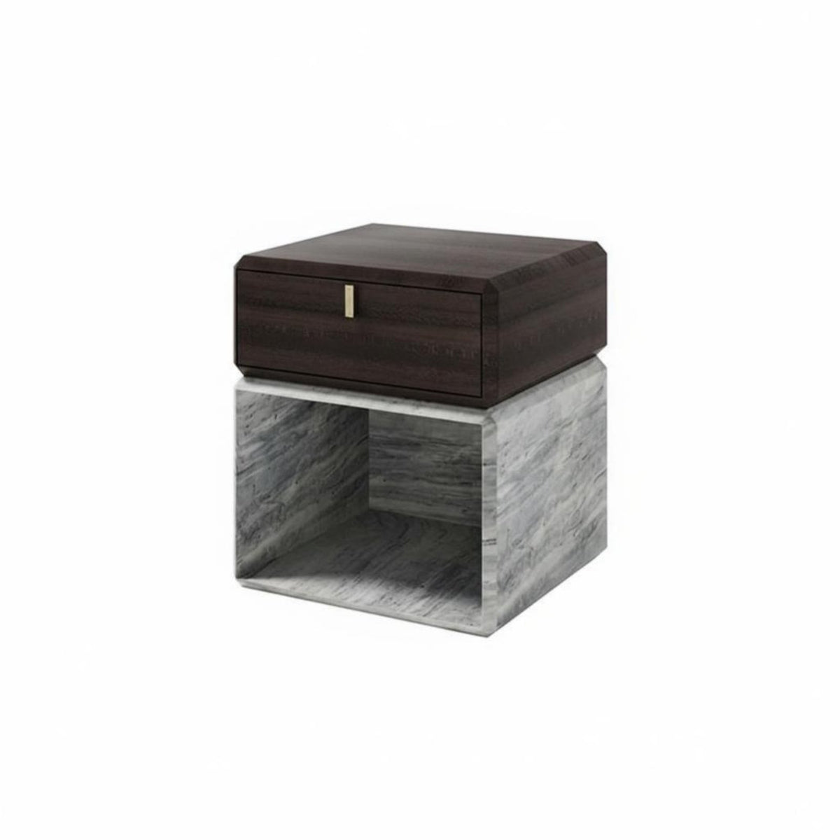 Round Fluted Nightstand Modern design Bedside Cabinet Luxury Aesthetic for Adults