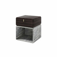 Round Fluted Nightstand Modern design Bedside Cabinet Luxury Aesthetic for Adults