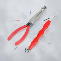 2 Pieces Auto Wire Cutting Pliers Easy Grip Hose Separator Pliers Burgundy Grasp Cable Nippers for Electrical Work