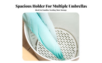 Umbrella Stand Large Capacity Entryway Umbrella Rack Draining Design Household Storage for Office Workers, Business Owners, Hallway, Lobby, Hotel