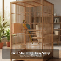 Low Voltage Bird Heat Panel Compact Bird Warming Panel Beige and Orange