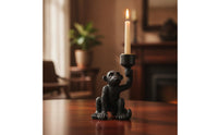 Textured Monkey Candle Holder Resin Taper Candle Holder Decorative Monkey Candlestick Indoor for Wedding