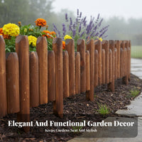 Decorative Landscape Border Anti Flexible Wood Garden Fence for Patio