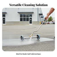 Changeable Spray Direction 2-in-1 Underbody Cleaner Replaceable Nozzles Car Chassis Washer Attachment Heavy-Duty Material for Patios, Decks