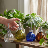 Pumpkin Glass Plant Mister Spray Bottle for Indoor Outdoor Plants
