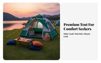 Easy Setup Automatic Instant-Setup Tent Rainproof Outdoor Camping Tent Portable Waterproof Outdoor Shelter Sturdy for Campers, Beginners, Backpackers, Travel, Hiking, Beach, Park