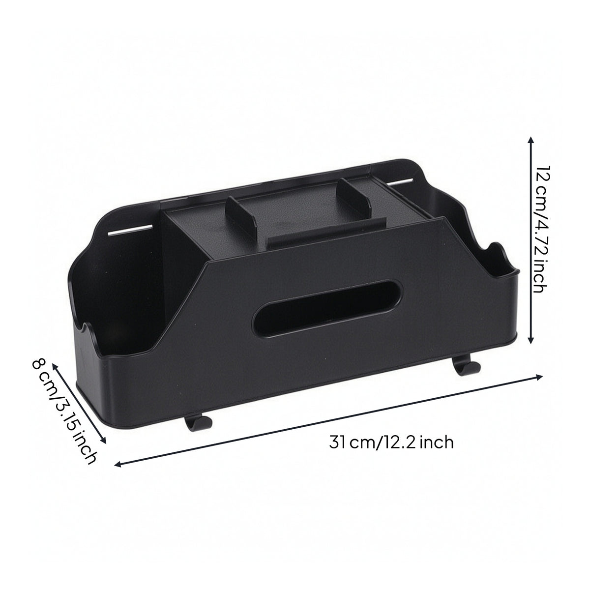 Organized Car Seat Back Organizer with Tissue Holder Hanging Car Organizer with Phone Holder Multi-Functional Space-Saving for Daily Commute