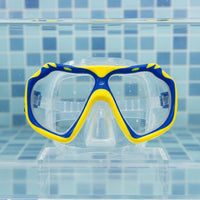 2 Pieces Adjustable Strap Kids Snorkeling Mask and Snorkel Set Comfortable Fit Children Dive Mask and Tube Set Anti Fog Swimming Goggles Leak Proof Seal for Beach