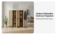 Corner Shoe Shelf Space-Saving Narrow Footwear Organizer Easy Assembly for Apartment Dwellers, Homeowners, Small Areas, Hallway, Bedroom