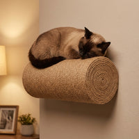 Wall Mounted Cat Scratcher Sisal Cat Post, Sisal Cord Cat Scratching Pillar, Wall-Mounted Furniture Protector for Indoor Cats and Sofa Walls