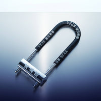 Glass Door Lock Anti-Burglary U-Shaped Lock Alloy Construction Security Hardware for Shop Owners, Cyclists, Outdoor