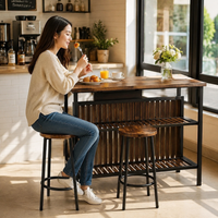 kitchen island with stools