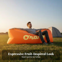 Wind-Filled Lounger Portable Wind-Filled Couch Quick Inflation Inflatable Lounger for Concertmobileers, Beachmobileers, Camping, Music Gatherings