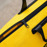 Durable Fishing Bag, Waterproof Fishing Backpack with Zipper, Yellow Fishing Bag for Carp Anglers, with Shoulder Strap