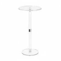 Orange Bedside Table Easy to Clean Acrylic Nightstand Space Saving