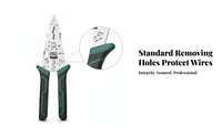 9-Inch Wire Stripping Pliers Metal Head Wire Stripping Plier Lightweight Electrical Pliers Compact
