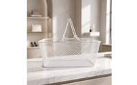 Metal Wire Shopping Basket Compact Wire Shopping Basket Heavy-Duty for Countertop Organization