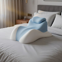 Skin-Friendly Multifunction Sleep Pillow Soft Body Support Pillow Contour Contoured Cushion Ergonomic for Readers, Students, Bed, Sofa, Dorm Room