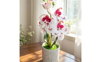 Artificial Flower in Pot Real Touch Fake Flower in Pot Potted Tabletop for Living Room, Office