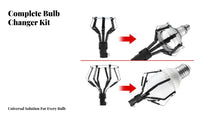 3 Pieces High Ceiling Bulb Remover Tool Accommodates Most Bulbs High Ceiling Bulb Changer for Maintenance Workers