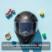 Children's Full Face Helmet Four-Season Children's Washable Liner Guard Gear for Children, Girls