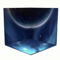 L-Shaped Miniature Diorama Backdrop Flat-Packing Diorama Backdrop Compact Miniature Display Base Freestanding for Collectors, Hobbyists