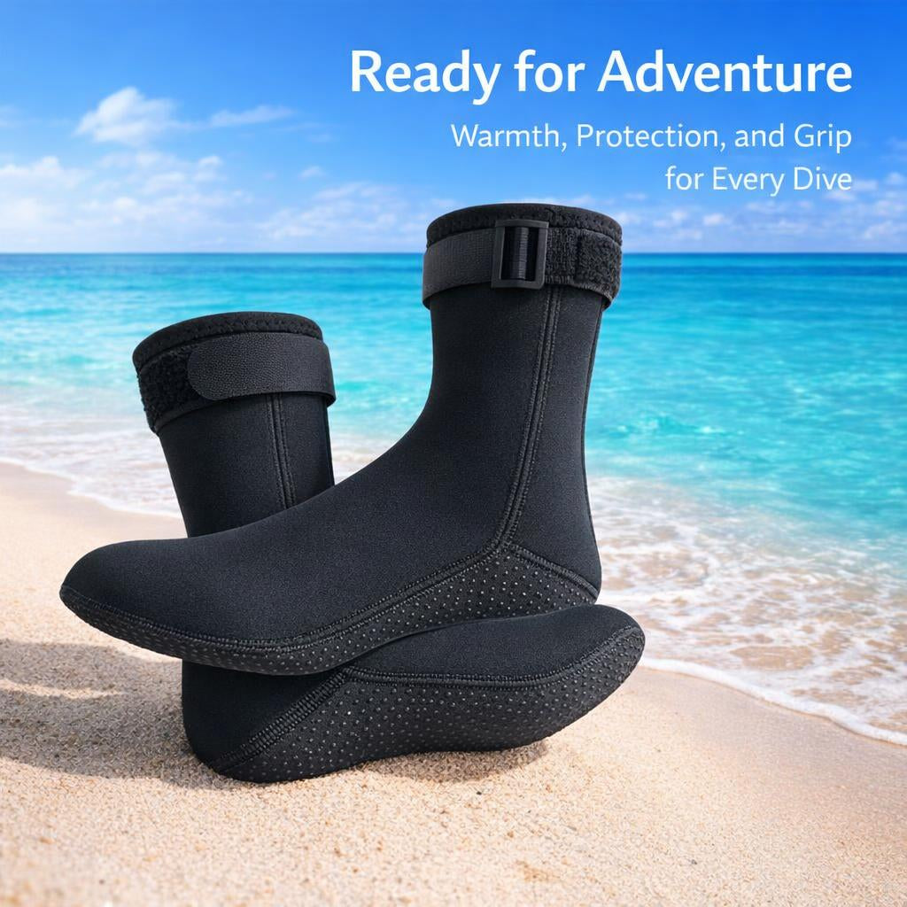 3mm synthetic rubber Diving Socks for Adults, Thermal Insulation Waterproof Foot Cover for Swimming, Anti-Slip Sole Scuba Snorkeling