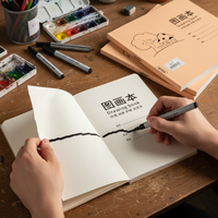 A4 Sketchbook for Kids, Tearable Blank Drawing Pad for Kindergarten & Primary School Art, Ink-Proof