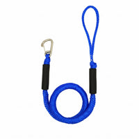 Shock-Absorbing Bungee Dock Line Guarding Sleeves Elastic Mooring Line Looped End Marine Gear for Docking, Anchor Point, Boating