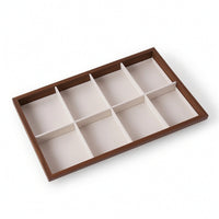 Jewelry Tray Wooden Accessory Tray Organizer Rectangular Open-Top for Collectors, Dresser, Vanity