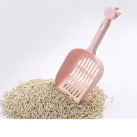 Litter Sifter Sand Sifter with Slotted Sieve, Thickened Sieve Cleaning Tool with Handle Hole for Cats Kittens Used Litter Gifts