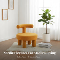 Sheep-Shaped Ottoman With Backrest Accent Furniture Nordic design Soft Upholstery for Homeowners, Interior Designers, Nursery