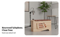 Acoustic Xylophone Removable Keys Acoustic Metallophone Includes Mallets 13-Note Glockenspiel for Students, Beginners, Music Classroom, Home School