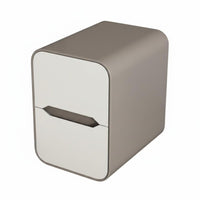Space-Saving Design Narrow 2-Drawer End Table Modern Design Narrow Storage Cabinet Quiet Drawers Nightstand Easy to Clean for Apartment Dwellers, Homeowners, Students, Small Areas, Dorm Room, Hallway
