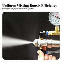 Anti-Leak Air Atomizing Nozzle Fine Mist Atomization Stainless Steel Misting Nozzle for Humidification, Cooling, Coating