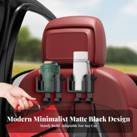 Car Headrest Drink Holder Foldable Holders Car Ph Single and Drink Holder Backseat Ph Single Mount Hook Strong Load-Bearing